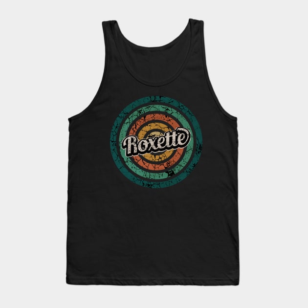 Roxette // Retro Circle Crack Vintage Tank Top by People Mask